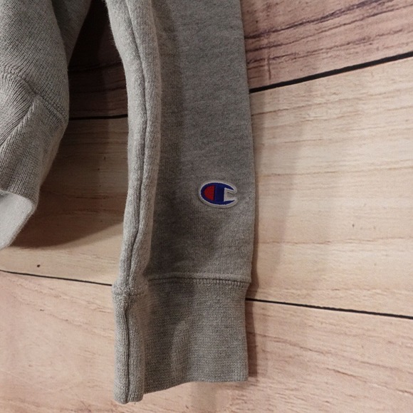 VINTAGE CHAMPION REVERSE WEAVE GREY BLANK HOODIE SIZE XS 00s Y2K - Picture 3 of 7